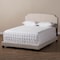 Baxton Studio Odette Modern Light Beige Upholstered King Size Bed 146-8247 - alternate 10